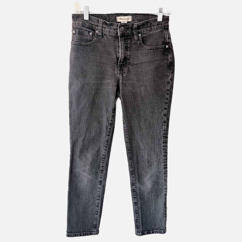 Madewell The Midrise Perfect Heathered Gray Vintage Jean Size 25